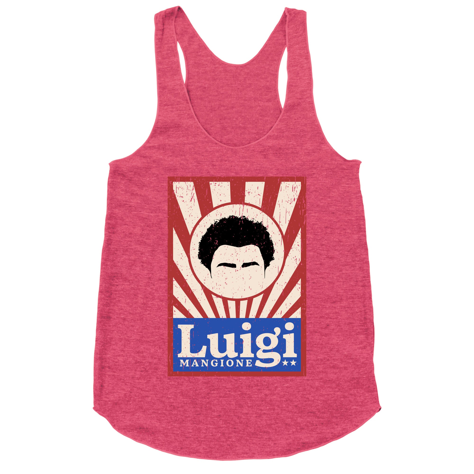 Luigi Mangione Campaign Poster Racerback Tank